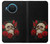 S3753 Dark Gothic Goth Skull Roses Case For Nokia X20