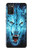 S0752 Blue Fire Grim Wolf Case For Samsung Galaxy A03S