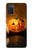 S1083 Pumpkin Spider Candles Halloween Case For Samsung Galaxy A03S