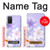 S2361 Purple White Flowers Case For Samsung Galaxy A03S