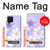 S2361 Purple White Flowers Case For Samsung Galaxy A22 4G