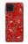 S3354 Red Classic Bandana Case For Samsung Galaxy A22 4G