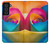 S1671 Rainbow Colorful Rose Case For Samsung Galaxy S21 FE 5G