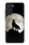 S1981 Wolf Howling at The Moon Case For Samsung Galaxy S21 FE 5G