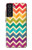 S2362 Rainbow Colorful Shavron Zig Zag Pattern Case For Samsung Galaxy S21 FE 5G