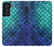 S3047 Green Mermaid Fish Scale Case For Samsung Galaxy S21 FE 5G
