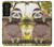 S3138 Cute Baby Sloth Paint Case For Samsung Galaxy S21 FE 5G