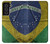 S3297 Brazil Flag Vintage Football Graphic Case For Samsung Galaxy S21 FE 5G
