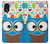 S2521 Cute Nerd Owl Cartoon Case For Samsung Galaxy Xcover 5