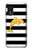 S2882 Black and White Striped Gold Dolphin Case For Samsung Galaxy Xcover 5