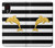S2882 Black and White Striped Gold Dolphin Case For Samsung Galaxy Xcover 5