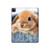 S0242 Cute Rabbit Hard Case For iPad Pro 12.9 (2022, 2021, 2020, 2018), iPad Air 13 (2025, 2024)