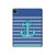 S2081 Nautical Anchor Hard Case For iPad Pro 12.9 (2022, 2021, 2020, 2018), iPad Air 13 (2025, 2024)