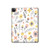 S2354 Pastel Flowers Pattern Hard Case For iPad Pro 12.9 (2022, 2021, 2020, 2018), iPad Air 13 (2025, 2024)