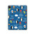 S2572 Marine Penguin Pattern Hard Case For iPad Pro 12.9 (2022, 2021, 2020, 2018), Air 13 (2024)