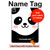 S2662 Cute Panda Cartoon Hard Case For iPad Pro 12.9 (2022, 2021, 2020, 2018), iPad Air 13 (2025, 2024)