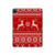 S2835 Christmas Reindeer Knitted Pattern Hard Case For iPad Pro 12.9 (2022, 2021, 2020, 2018), iPad Air 13 (2025, 2024)