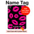 S2933 Pink Lips Kisses on Black Hard Case For iPad Pro 12.9 (2022, 2021, 2020, 2018), iPad Air 13 (2025, 2024)