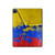 S3306 Colombia Flag Vintage Football Graphic Hard Case For iPad Pro 12.9 (2022,2021,2020,2018, 3rd, 4th, 5th, 6th)