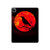 S3328 Crow Red Moon Hard Case For iPad Pro 12.9 (2022, 2021, 2020, 2018), iPad Air 13 (2025, 2024)