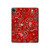 S3354 Red Classic Bandana Hard Case For iPad Pro 12.9 (2022, 2021, 2020, 2018), iPad Air 13 (2025, 2024)