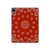 S3355 Bandana Red Pattern Hard Case For iPad Pro 12.9 (2022, 2021, 2020, 2018), iPad Air 13 (2025, 2024)