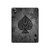 S3446 Black Ace Spade Hard Case For iPad Pro 12.9 (2022, 2021, 2020, 2018), iPad Air 13 (2025, 2024)