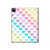 S3499 Colorful Heart Pattern Hard Case For iPad Pro 12.9 (2022, 2021, 2020, 2018), iPad Air 13 (2025, 2024)