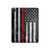 S3687 Firefighter Thin Red Line American Flag Hard Case For iPad Pro 12.9 (2022, 2021, 2020, 2018), iPad Air 13 (2025, 2024)
