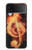 S0493 Music Note Burn Case For Samsung Galaxy Z Flip 3 5G
