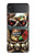 S0753 Skull Wing Rose Punk Case For Samsung Galaxy Z Flip 3 5G
