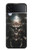 S1027 Hardcore Metal Skull Case For Samsung Galaxy Z Flip 3 5G