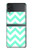 S1723 Mint Chevron Zigzag Case For Samsung Galaxy Z Flip 3 5G