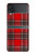 S2374 Tartan Red Pattern Case For Samsung Galaxy Z Flip 3 5G
