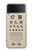 S2502 Eye Exam Chart Decorative Decoupage Poster Case For Samsung Galaxy Z Flip 3 5G