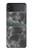 S2526 Black Marble Graphic Printed Case For Samsung Galaxy Z Flip 3 5G