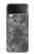 S2526 Black Marble Graphic Printed Case For Samsung Galaxy Z Flip 3 5G