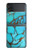 S2685 Aqua Turquoise Gemstone Graphic Printed Case For Samsung Galaxy Z Flip 3 5G