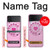 S2847 Pink Retro Rotary Phone Case For Samsung Galaxy Z Flip 3 5G