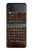 S2850 Brown Skin Alligator Graphic Printed Case For Samsung Galaxy Z Flip 3 5G