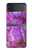 S2907 Purple Turquoise Stone Case For Samsung Galaxy Z Flip 3 5G