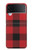S2931 Red Buffalo Check Pattern Case For Samsung Galaxy Z Flip 3 5G