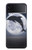 S3510 Dolphin Moon Night Case For Samsung Galaxy Z Flip 3 5G