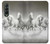 S0933 White Horses Case For Samsung Galaxy Z Fold 3 5G