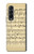 S2504 Vintage Music Sheet Case For Samsung Galaxy Z Fold 3 5G