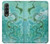 S2653 Dragon Green Turquoise Stone Graphic Case For Samsung Galaxy Z Fold 3 5G