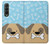 S2669 Cute Dog Paws Bones Cartoon Case For Samsung Galaxy Z Fold 3 5G