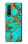 S2688 Aqua Copper Turquoise Gemstone Graphic Case For Samsung Galaxy Z Fold 3 5G