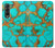 S2688 Aqua Copper Turquoise Gemstone Graphic Case For Samsung Galaxy Z Fold 3 5G