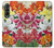 S3205 Retro Art Flowers Case For Samsung Galaxy Z Fold 3 5G